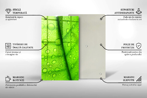 Kryt na sporák Detailný záber na list