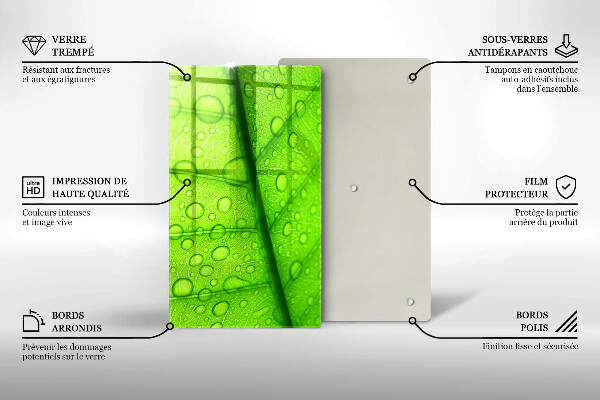 Kryt na sporák Detailný záber na list