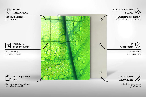Kryt na sporák Detailný záber na list