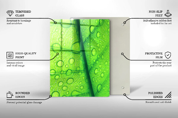 Kryt na sporák Detailný záber na list