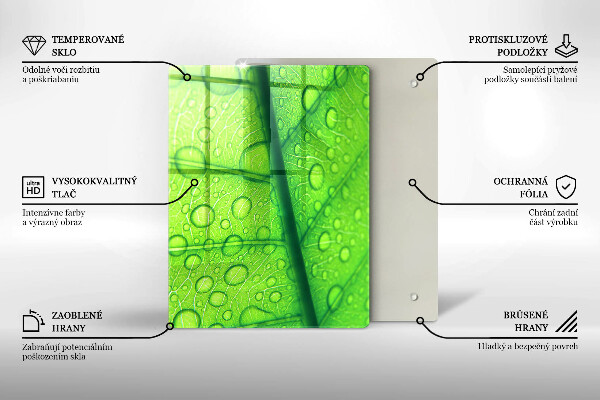 Kryt na sporák Detailný záber na list