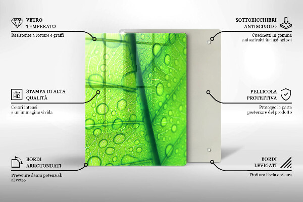 Kryt na sporák Detailný záber na list
