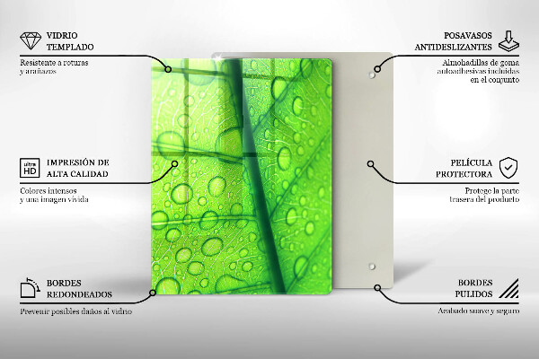 Kryt na sporák Detailný záber na list
