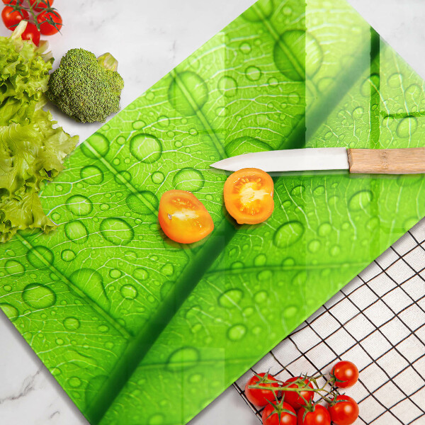 Kryt na sporák Detailný záber na list