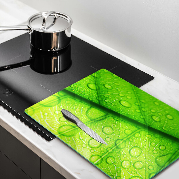 Kryt na sporák Detailný záber na list