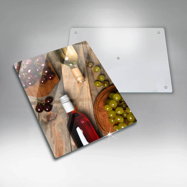 Kryt na sporák Fľaše na víno a hrozno