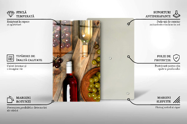 Kryt na sporák Fľaše na víno a hrozno