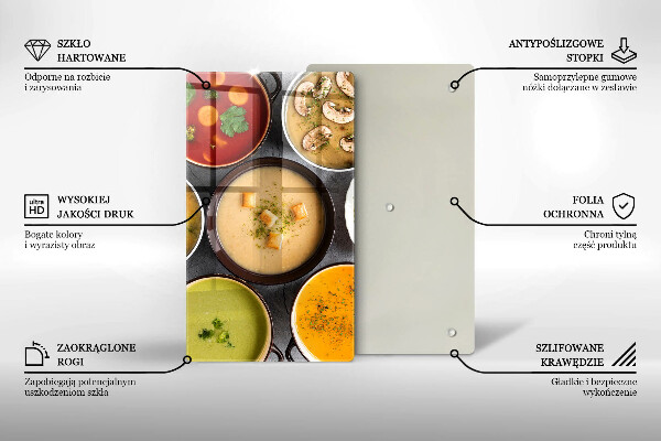 Kryt na sporák Farebné polievky