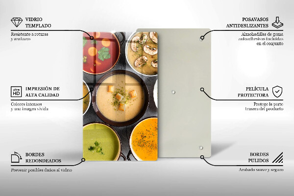 Kryt na sporák Farebné polievky