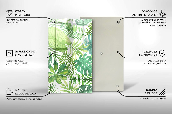 Kryt na sporák Akvarelové boho listy