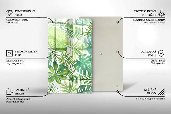 Kryt na sporák Akvarelové boho listy