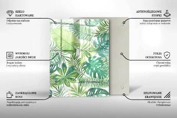 Kryt na sporák Akvarelové boho listy