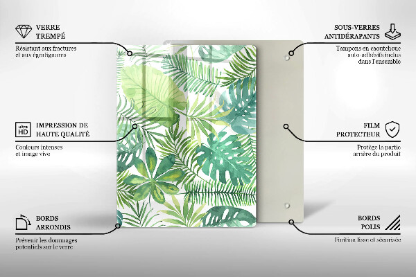 Kryt na sporák Akvarelové boho listy