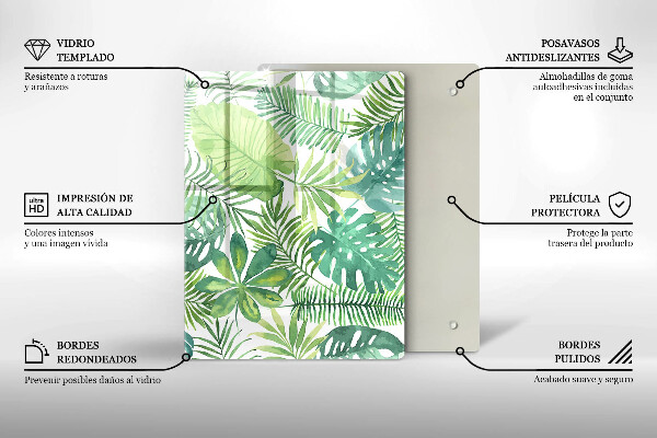 Kryt na sporák Akvarelové boho listy