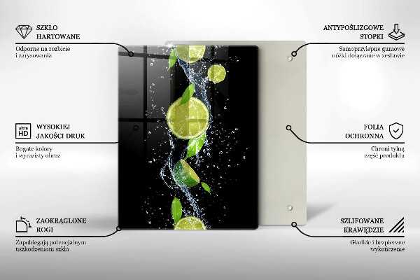 Kryt na sporák Šťavnaté limetky vo vode