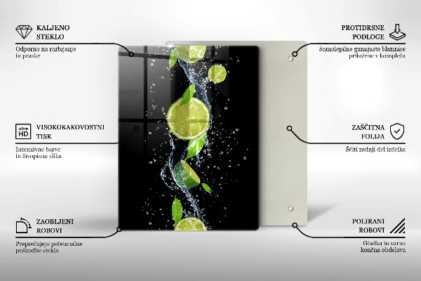 Kryt na sporák Šťavnaté limetky vo vode