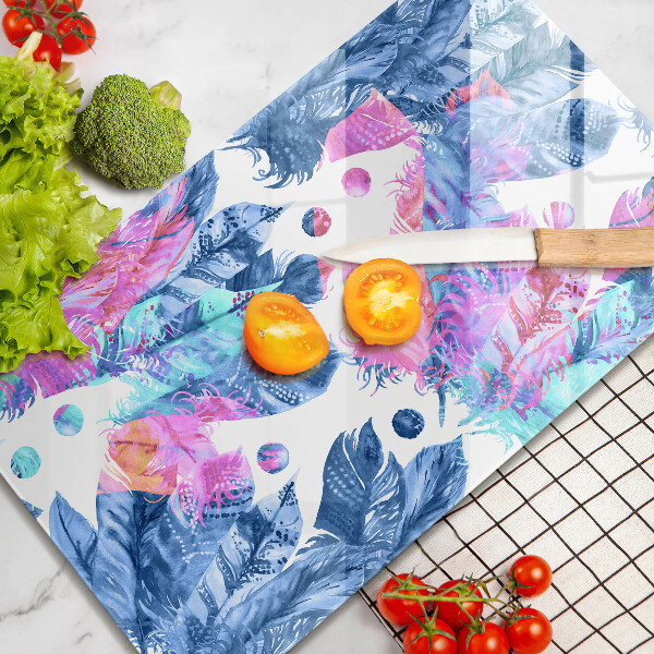 Kryt na indukčnú dosku Perie boho ilustrácie