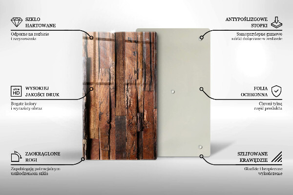 Kryt na sporák Dekoratívne drevené dosky