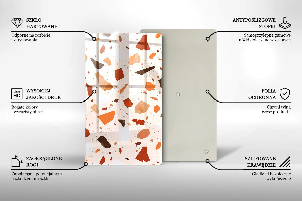 Kryt na indukčnú dosku Dekoratívna kamenina