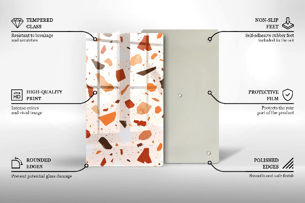 Kryt na indukčnú dosku Dekoratívna kamenina