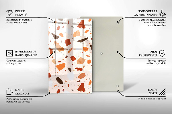 Kryt na indukčnú dosku Dekoratívna kamenina