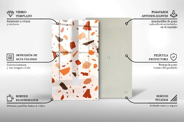 Kryt na indukčnú dosku Dekoratívna kamenina