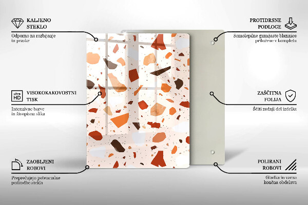 Kryt na indukčnú dosku Dekoratívna kamenina