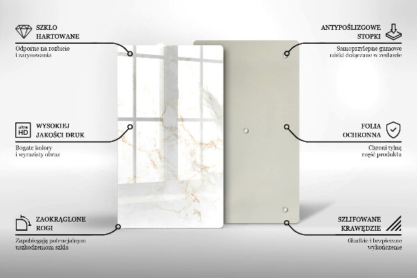 Kryt na sporák Elegantný mramorový kameň