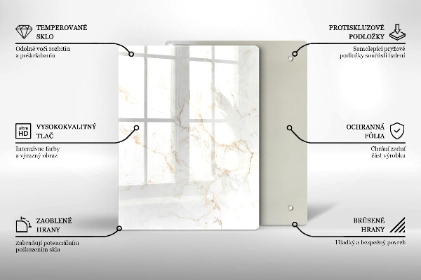 Kryt na sporák Elegantný mramorový kameň