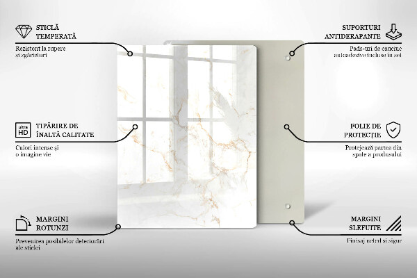 Kryt na sporák Elegantný mramorový kameň