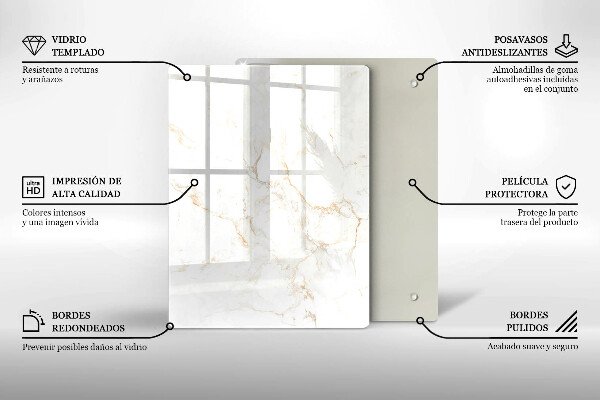 Kryt na sporák Elegantný mramorový kameň