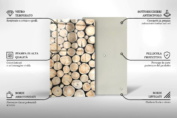 Kryt na sporák Drevené kmene stromov