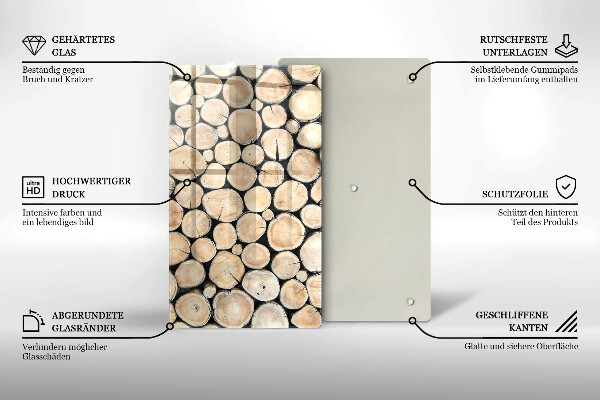 Kryt na sporák Drevené kmene stromov