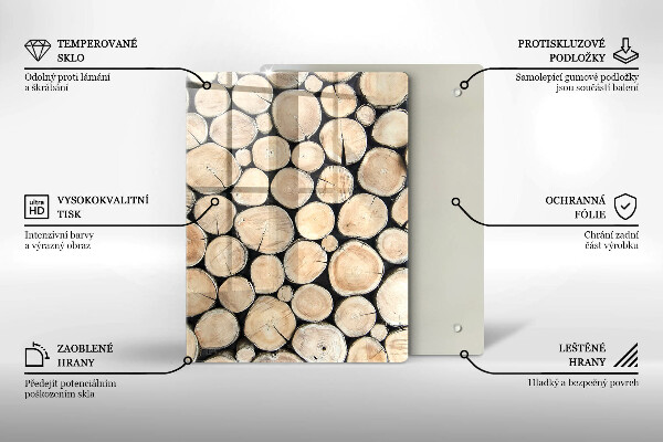 Kryt na sporák Drevené kmene stromov