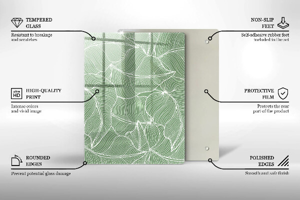 Kryt na indukčnú dosku Lineárne listy