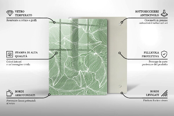 Kryt na indukčnú dosku Lineárne listy
