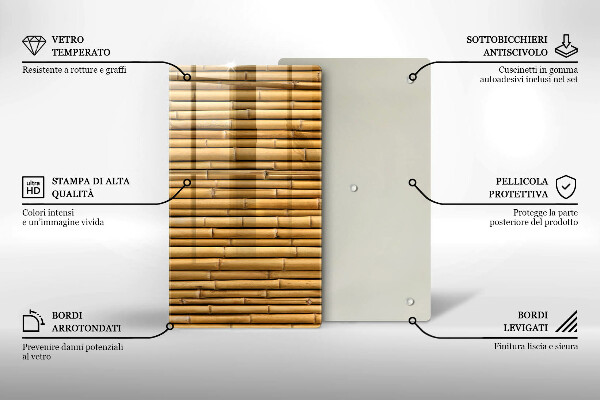 Kryt na sporák Prírodný boho bambus