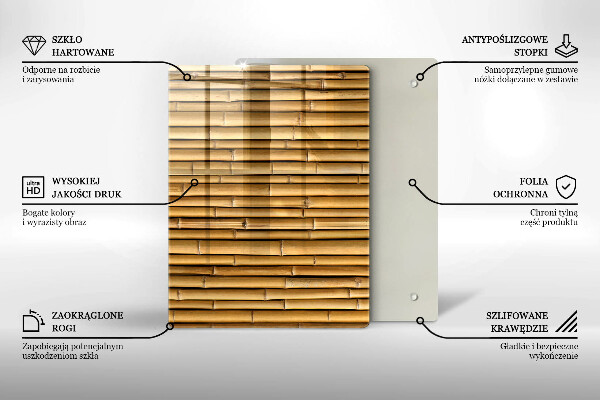 Kryt na sporák Prírodný boho bambus