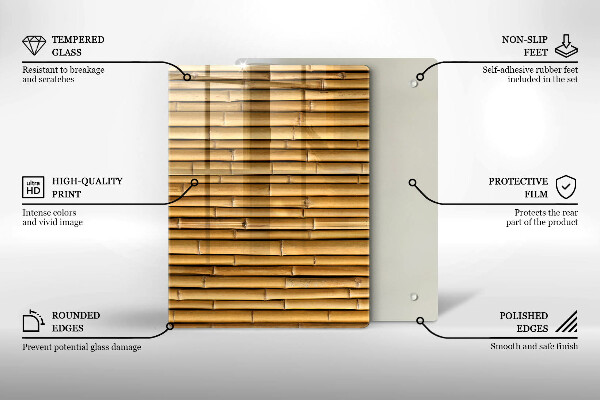 Kryt na sporák Prírodný boho bambus