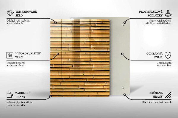 Kryt na sporák Prírodný boho bambus