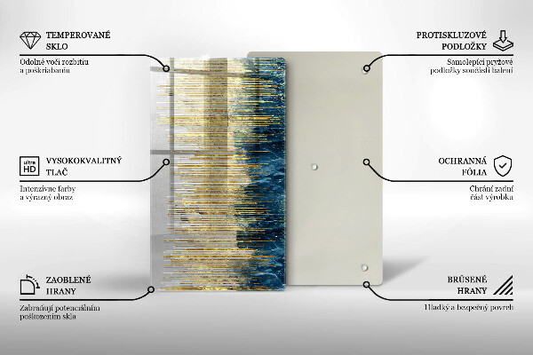 Kryt na indukčnú dosku Dizajnérska abstrakcia