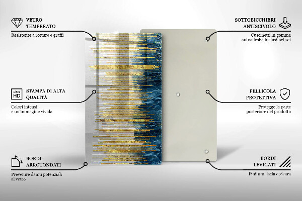 Kryt na indukčnú dosku Dizajnérska abstrakcia