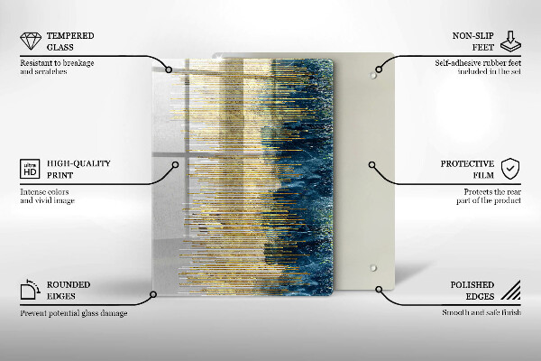 Kryt na indukčnú dosku Dizajnérska abstrakcia