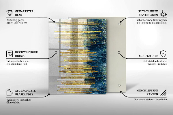 Kryt na indukčnú dosku Dizajnérska abstrakcia