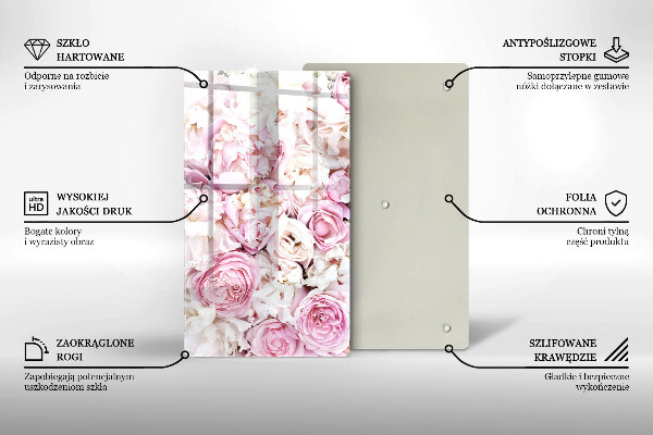 Kryt na indukčnú dosku Pivoňková kytica