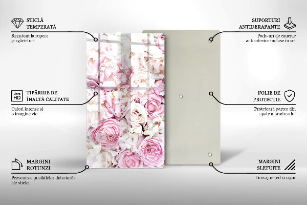 Kryt na indukčnú dosku Pivoňková kytica