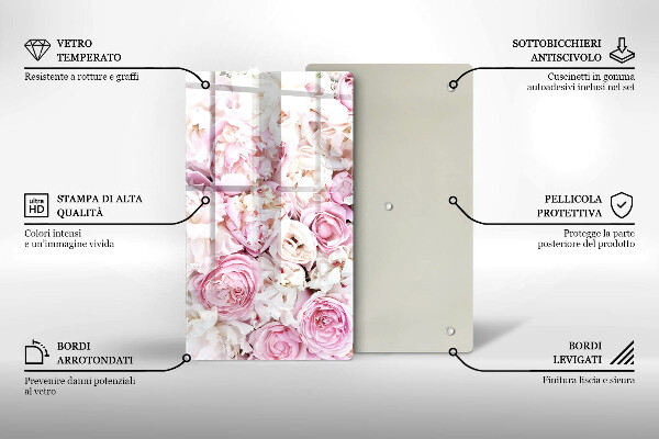 Kryt na indukčnú dosku Pivoňková kytica