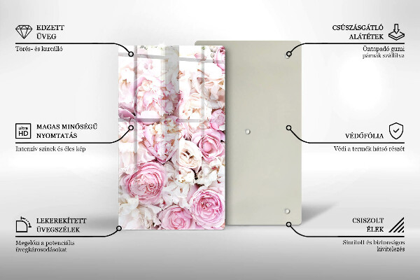 Kryt na indukčnú dosku Pivoňková kytica