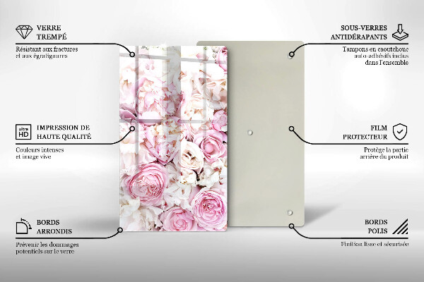 Kryt na indukčnú dosku Pivoňková kytica