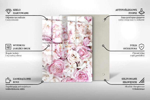 Kryt na indukčnú dosku Pivoňková kytica